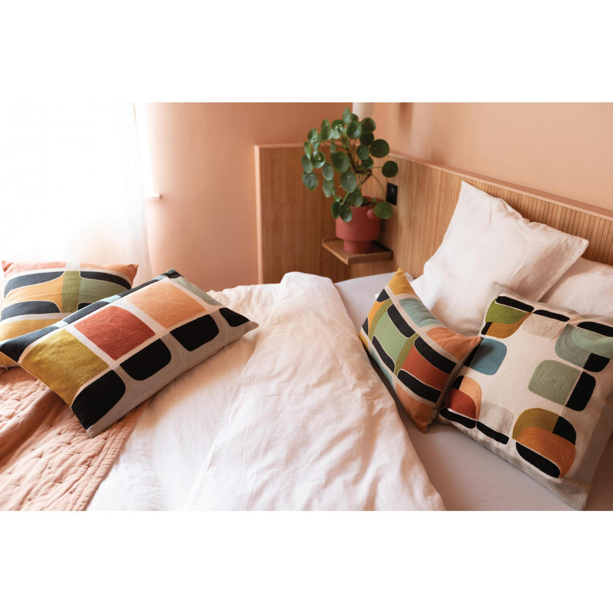 KISSENBEZUG Kala leinen 50 x 75 cm - Braun, Textil (50/75cm) - Vivaraise