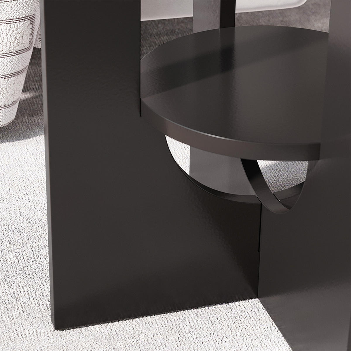 KONFERENČNÍ STŮL Vareo Černá - černá, kompozitní dřevo (40/40/50.5cm) - Vicco