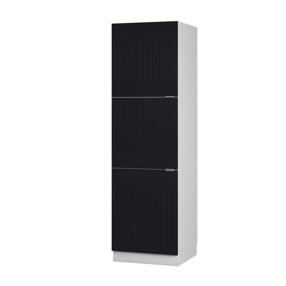 HÖGSKÅP Fame-Line, Svart randig/Vit, 60 cm Svart, Vit 206.8/60/58.1 cm