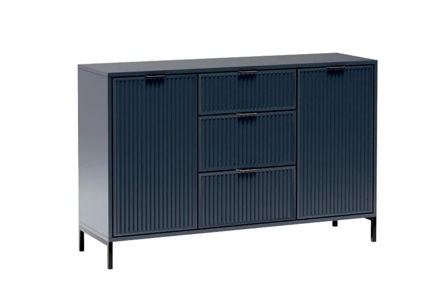 Meblini Kommode Dunkelblau 135x87x41 cm