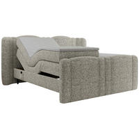 BOXBETT FORTINA 180/200 - Beige Struktur - H3 - Beige, Holz/Textil (180/200cm) - MKS