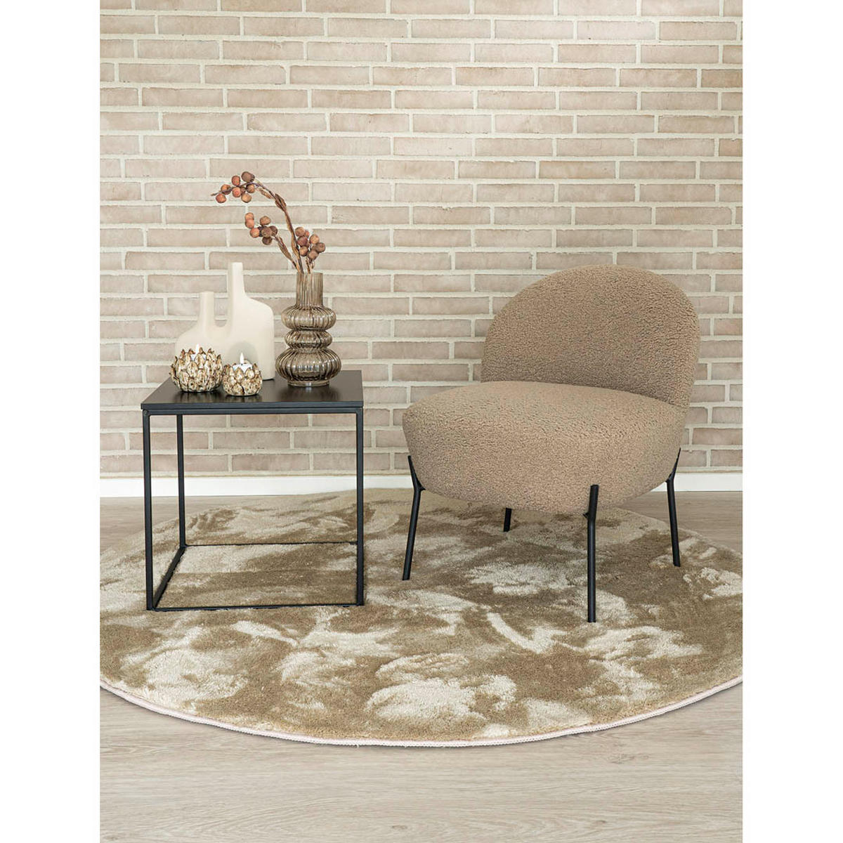 SESSEL graubraun - Grau, Holzwerkstoff (57/71/66cm) - ebuy24