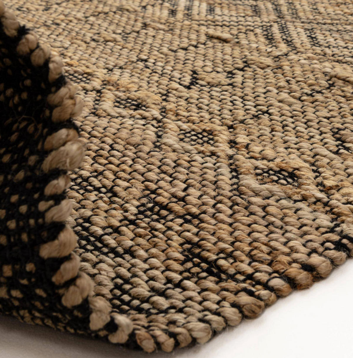 TEPPICH Naturfaser SEHRA Schwarz 120x170 cm - Schwarz, Naturmaterialien (120/170cm) - Novatrend