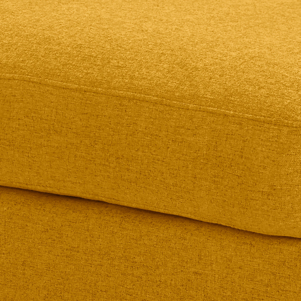 POLSTERHOCKER - Gelb, Holz/Birkenholz (72/47/49cm) - home24