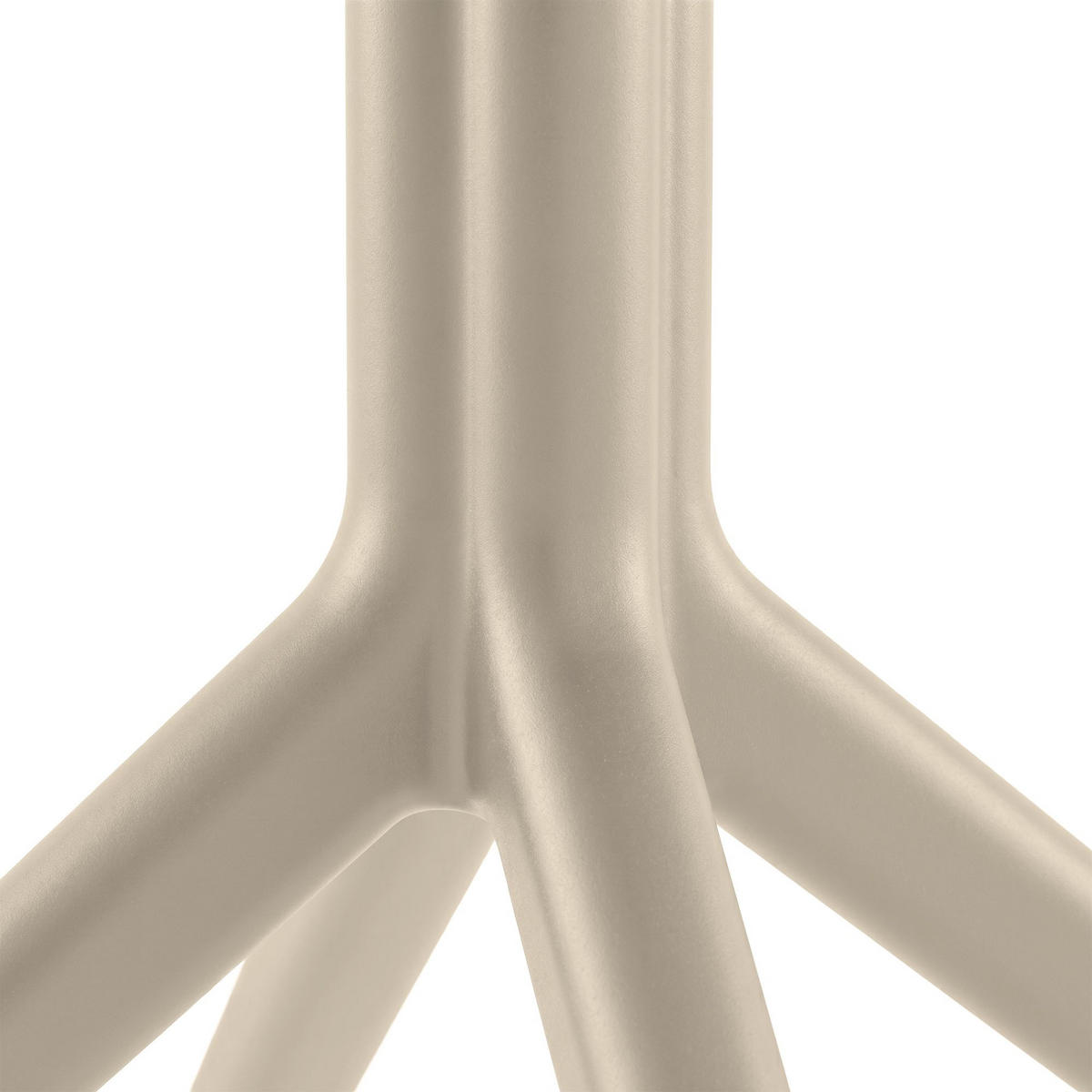 GARTENTISCH rund Ø105 cm Kunststoff Taupe - Taupe, Kunststoff (105/105/74cm) - CLP