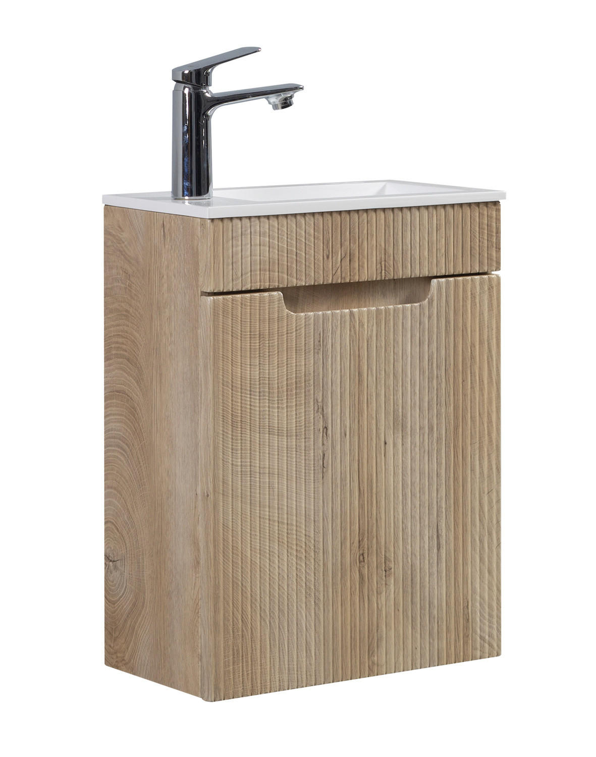 GÄSTE-WC-MÖBELSET Thermis 2 Teile Eiche Hell- 40 x 22 x 53 cm - Eiche Wotan/Sonoma Eiche, Holz (40/53/22cm) - Badplaats