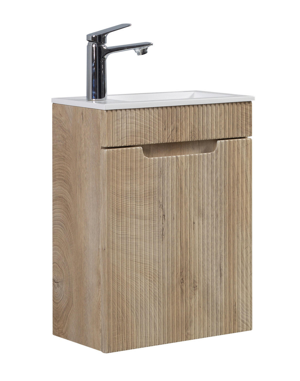 GÄSTE-WC-MÖBELSET Thermis 2 Teile Eiche Hell- 40 x 22 x 53 cm - Eiche Wotan/Sonoma Eiche, Holz (40/53/22cm) - Badplaats