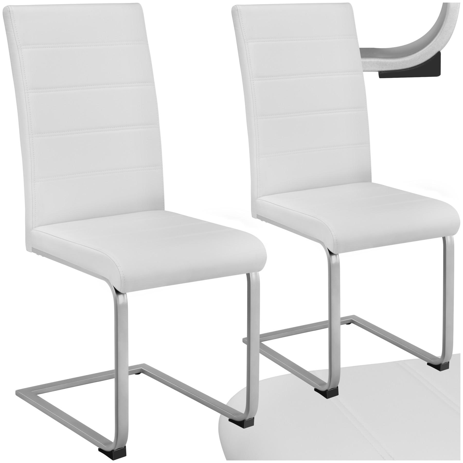 SCHWINGSTUHL 2er Set Bettina 41 x 52 x 99 cm weiß - Weiß, Textil (52/99/41cm) - tectake