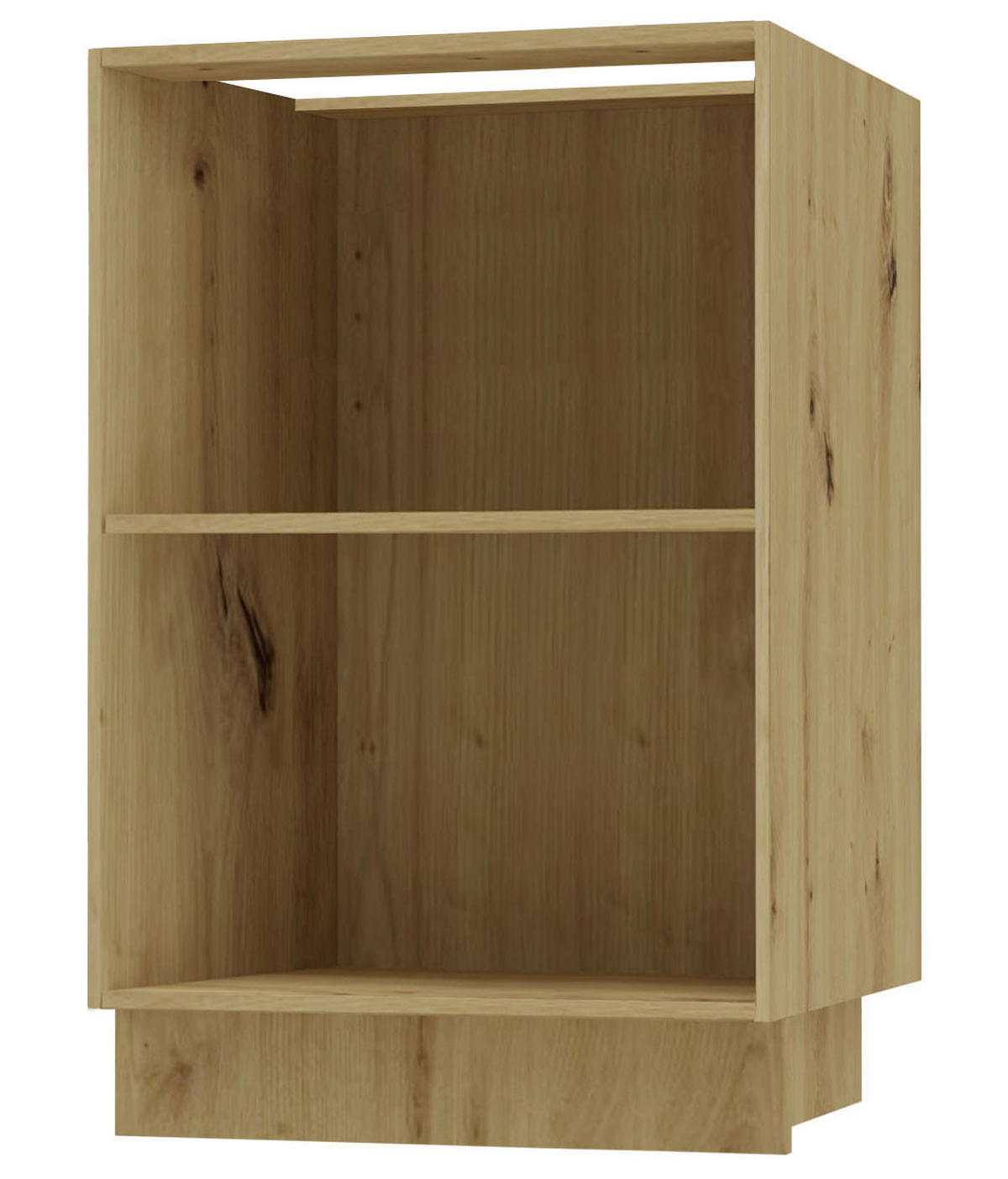 UNTERSCHRANK Salo D1D/60 Eiche Artisan / Reed Green Matt 60 / 50 / 82cm - Eiche Artisan/Grün, Holz/Holzwerkstoff (60/82/50cm) - Feldmann-Wohnen