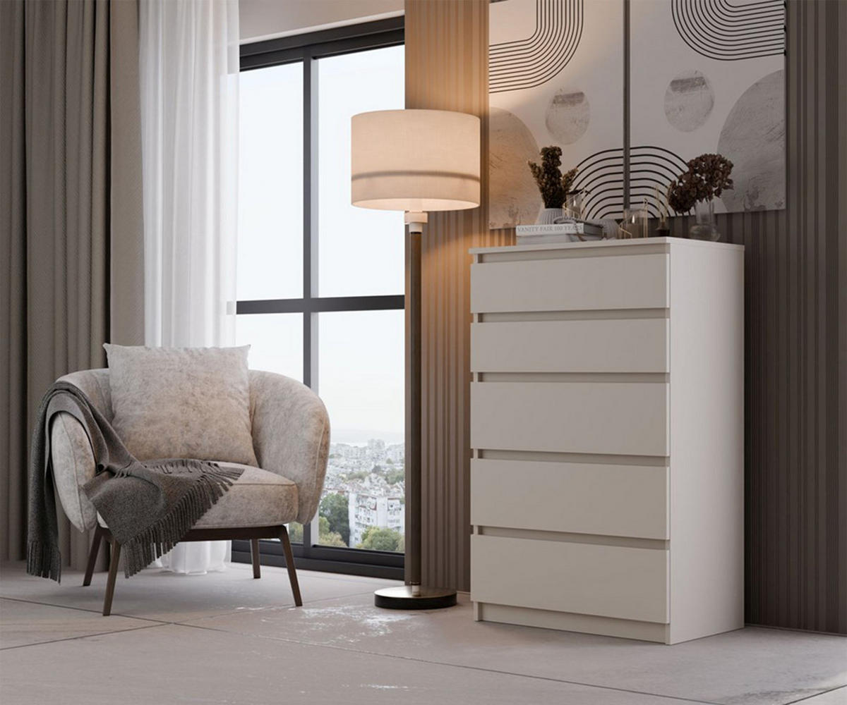 KOMMODE Malwa greige, ca. 110 x 70 x 40 cm - Kaschmir, Holzwerkstoff (70/109.5/40cm) - Selsey