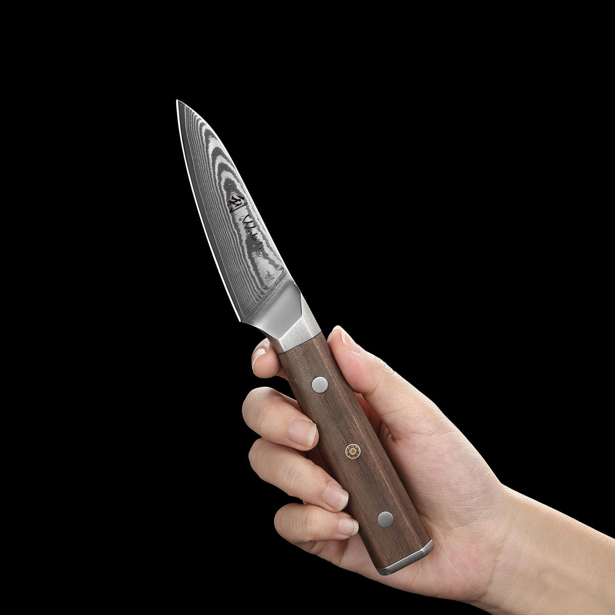 OFFICEMESSER 8 cm - Nussbaumfarben, Holz/Metall (21cm) - Wakoli