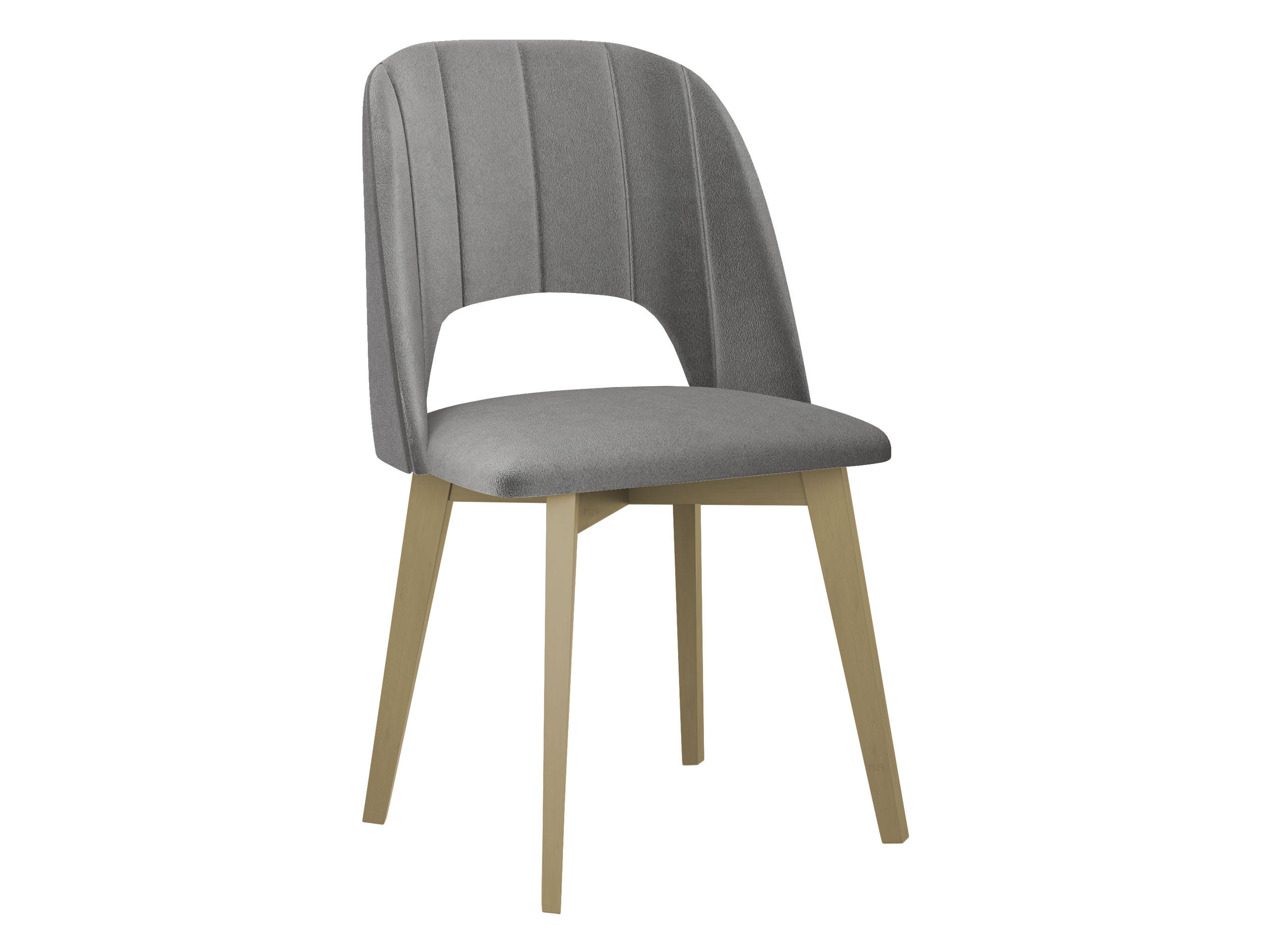 ESSZIMMERSTUHL Monti IV Pik Gerade - Hellgrau/Sonoma Eiche, Holz/Textil (48/83/54cm) - MIRJAN24