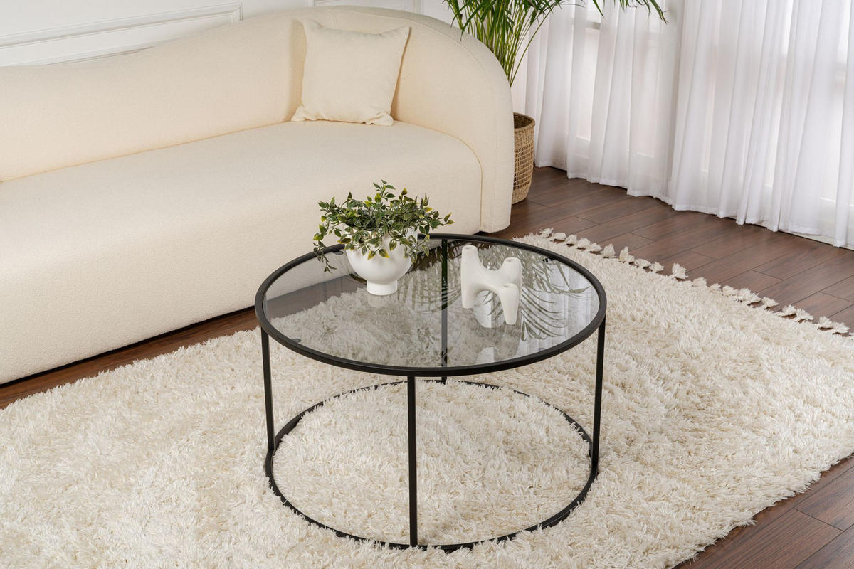 COUCHTISCH aurum Schwarz - Schwarz, Holz (80/80/43cm) - Habitat Garten