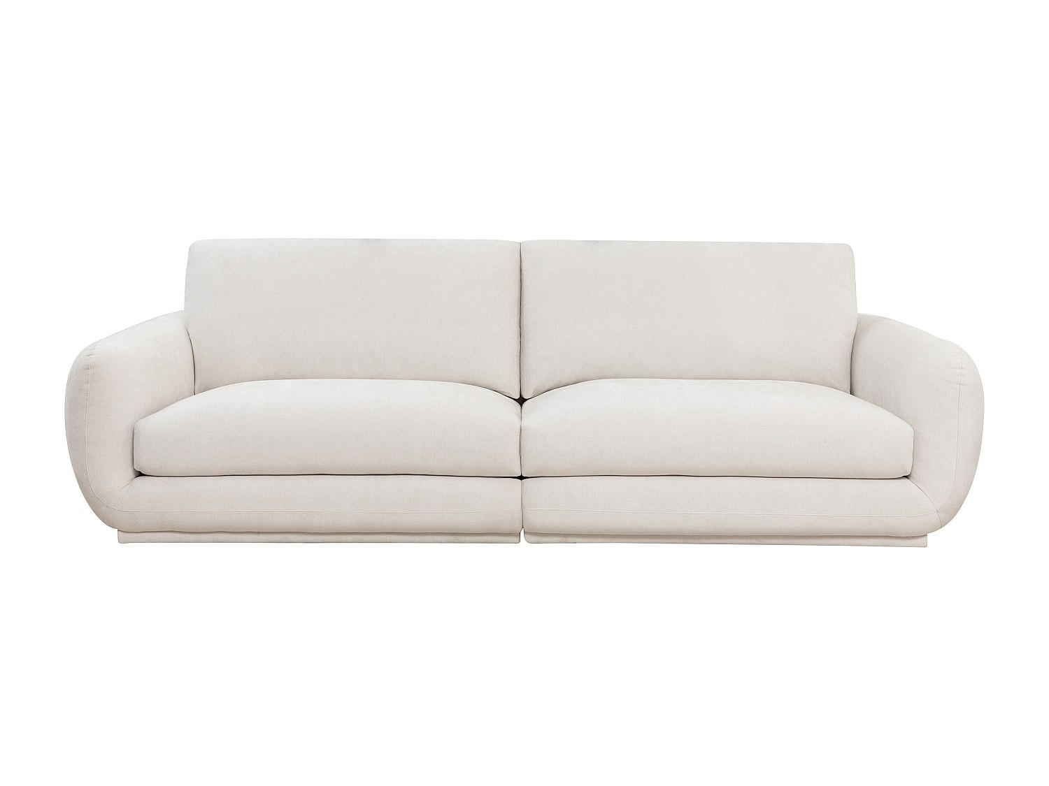 SOFA - 4 Personen - stoff - gebrochenes weiß Sidorio - Weiß, Textil (282/87/113.5cm) - Vente-Unique