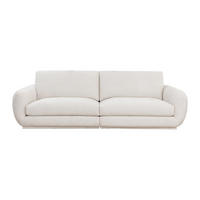 SOFA - 4 Personen - stoff - gebrochenes weiß Sidorio - Weiß, Textil (282/87/113.5cm) - Vente-Unique