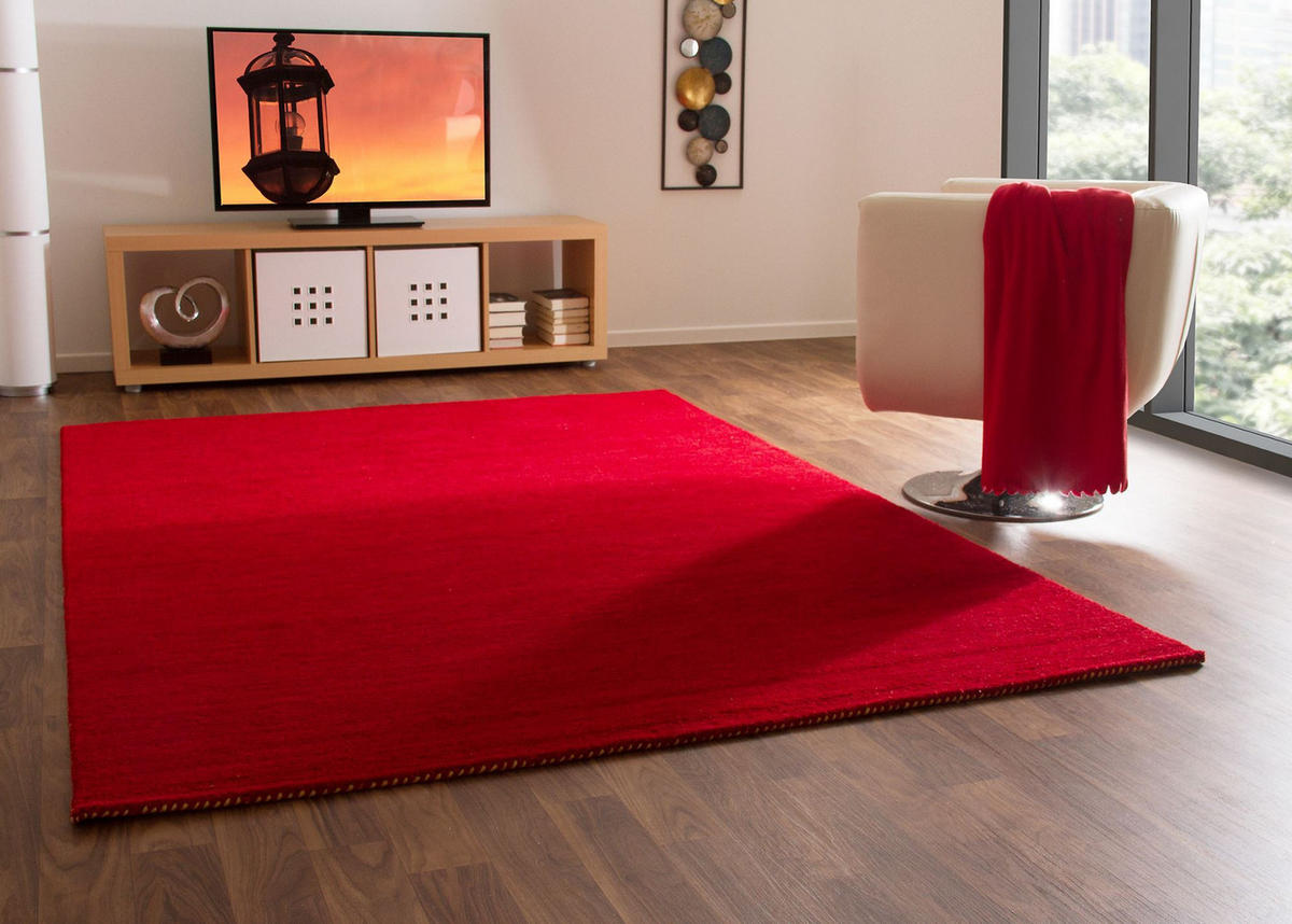 WOLLTEPPICH 240/290 cm Nomade - Rot, Naturmaterialien (240/290cm) - Steffensmeier