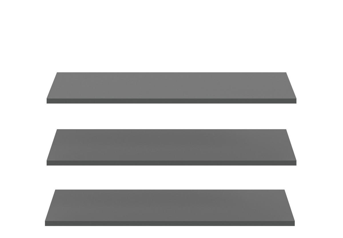 EINLEGEBODENSET anthrazit 77/33/2 cm - Anthrazit, Holzwerkstoff (77/2/33cm) - Xonox
