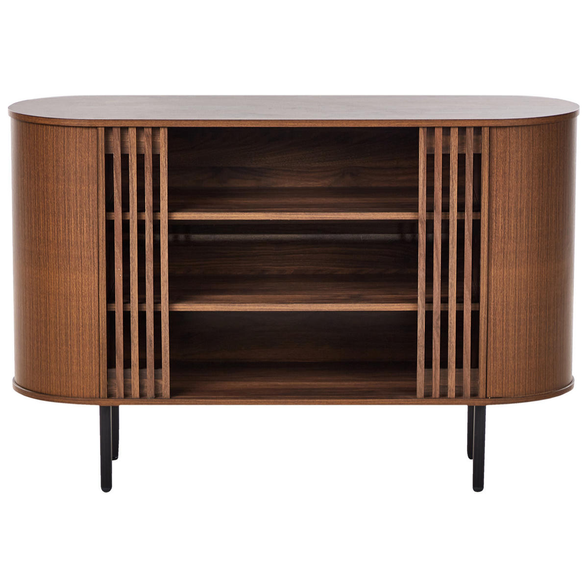 SIDEBOARD Dunkelbraun Taroon - Dunkelbraun, Holzwerkstoff (120/80/40cm) - Beliani