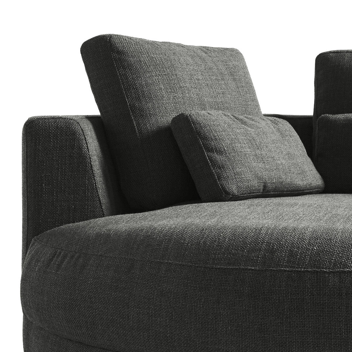 MODULLONGCHAIR - Grau, Textil (129/74/167cm) - home24