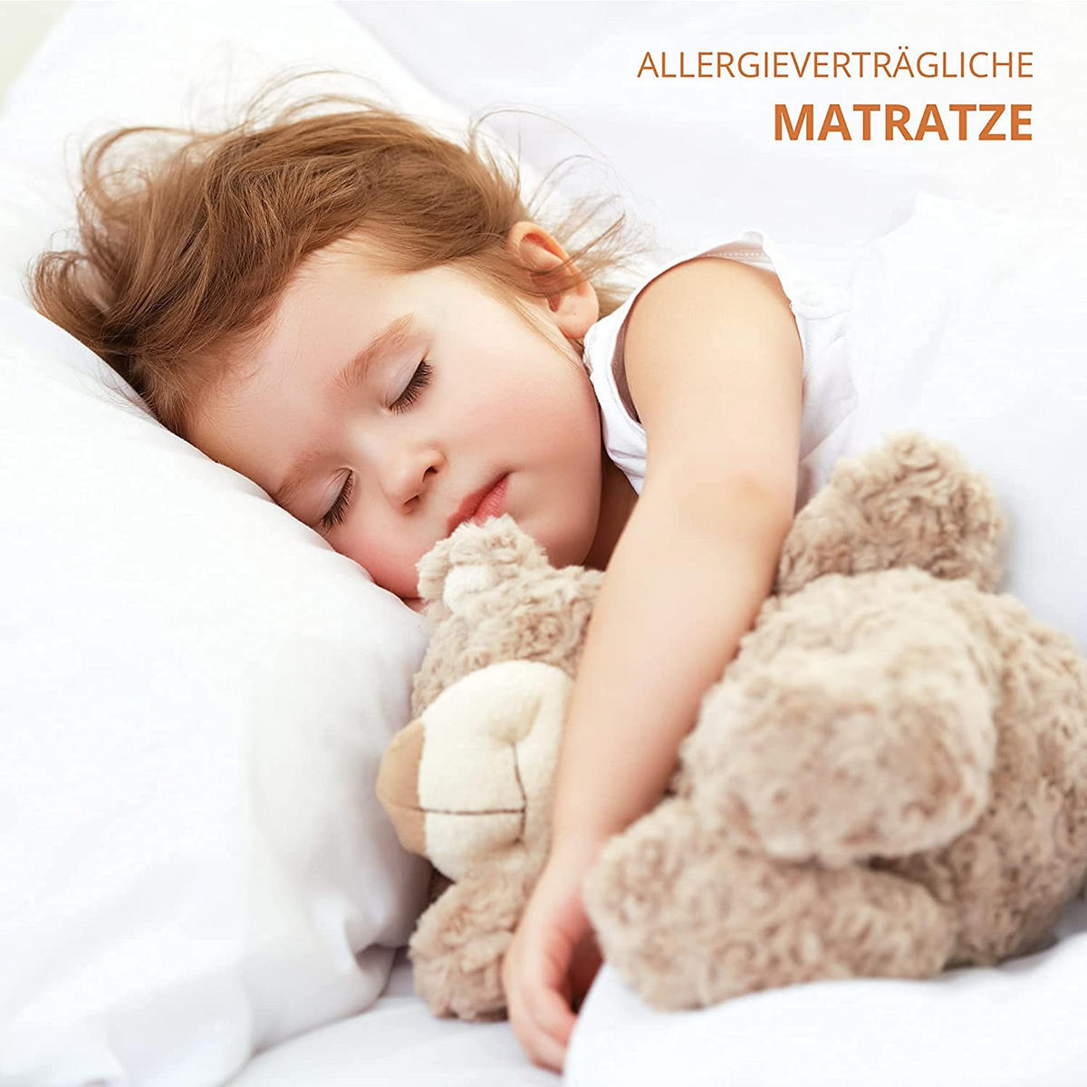 KINDERBETTMATRATZE 60/120 cm, in Blau - Blau, Naturmaterialien - Best for Kids