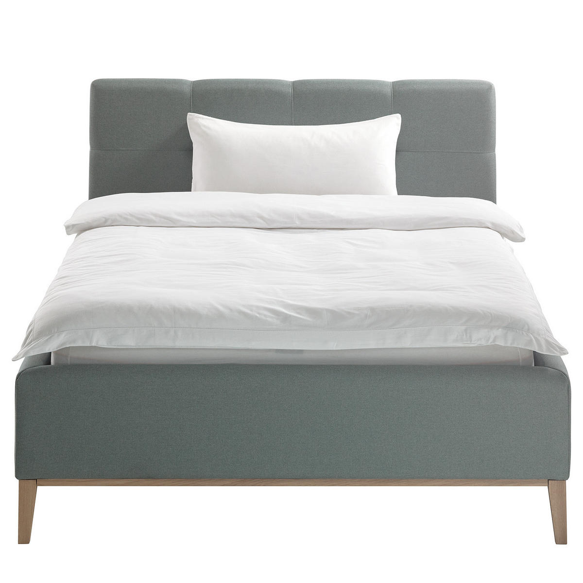 POLSTERBETT - Mintgrün, Textil (140/200cm) - home24