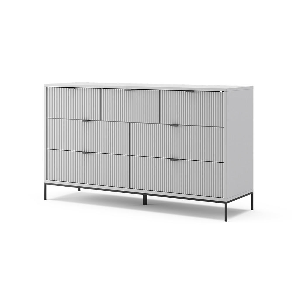 SIDEBOARD Eliza Grau 140 x 81 cm - Grau, Holzwerkstoff (140/81/42cm) - Vicco