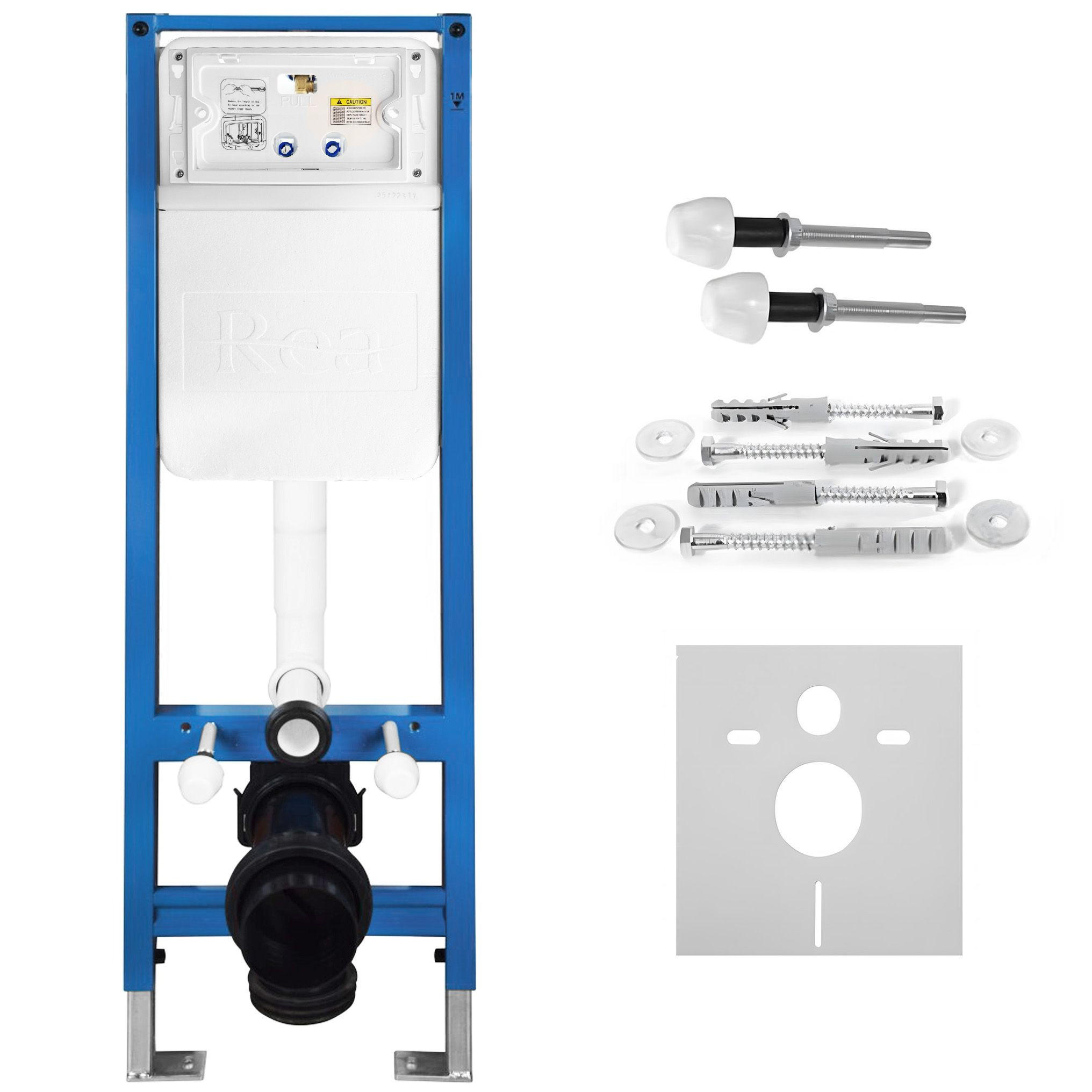 VORWANDELEMENT Für Wc Rea Slim 024n - Weiß, Metall (35.2/106/16.5cm) - REA