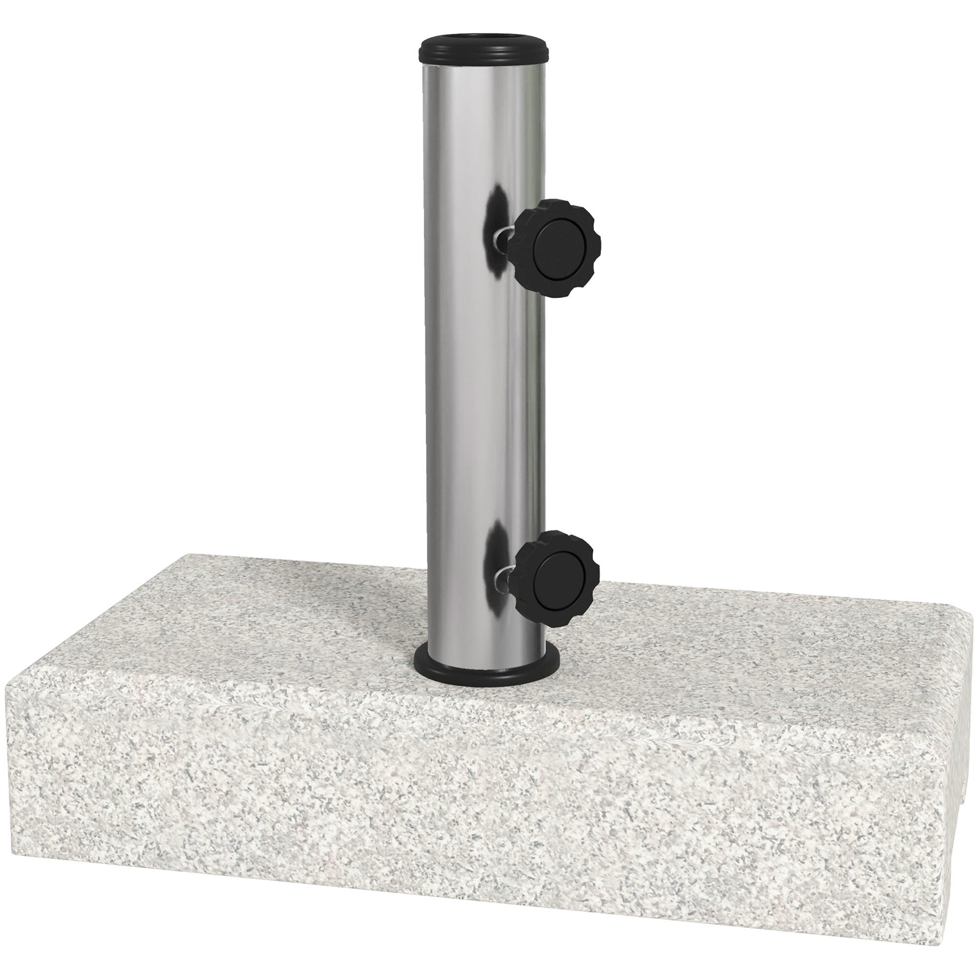 SONNENSCHIRMSTÄNDER 25 kg Granit grau - Grau, Metall (45/22.5cm) - LEBENLANG