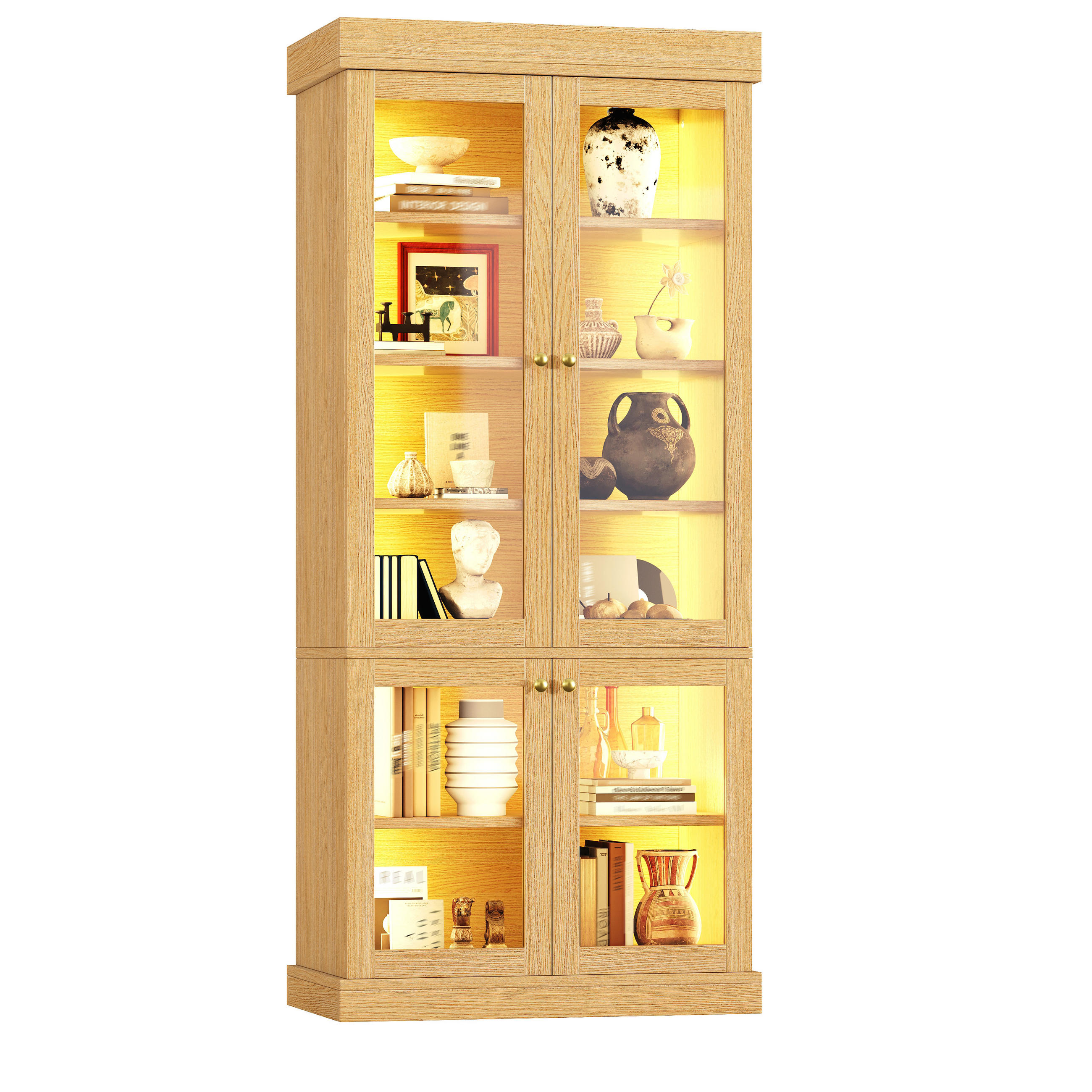ComfortXL Vitrine Natur 80x180x40 cm