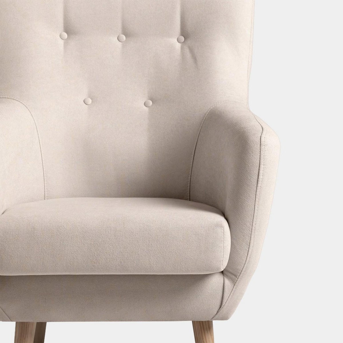 LESESESSEL Astrid Beige 73 cm x 100 cm - Beige, Textil (73/100/83cm) - Klast Home