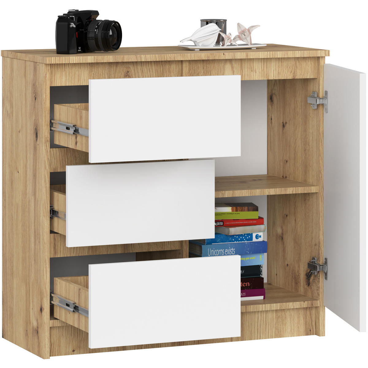 Akord KOMMODE Eiche Artisan, Weiß 35x80x77 cm jetzt nur online ➤ XXXLutz.de Akord KOMMODE Eiche Artisan, Weiß 35x80x77 cm jetzt nur online ➤ XXXLutz.de