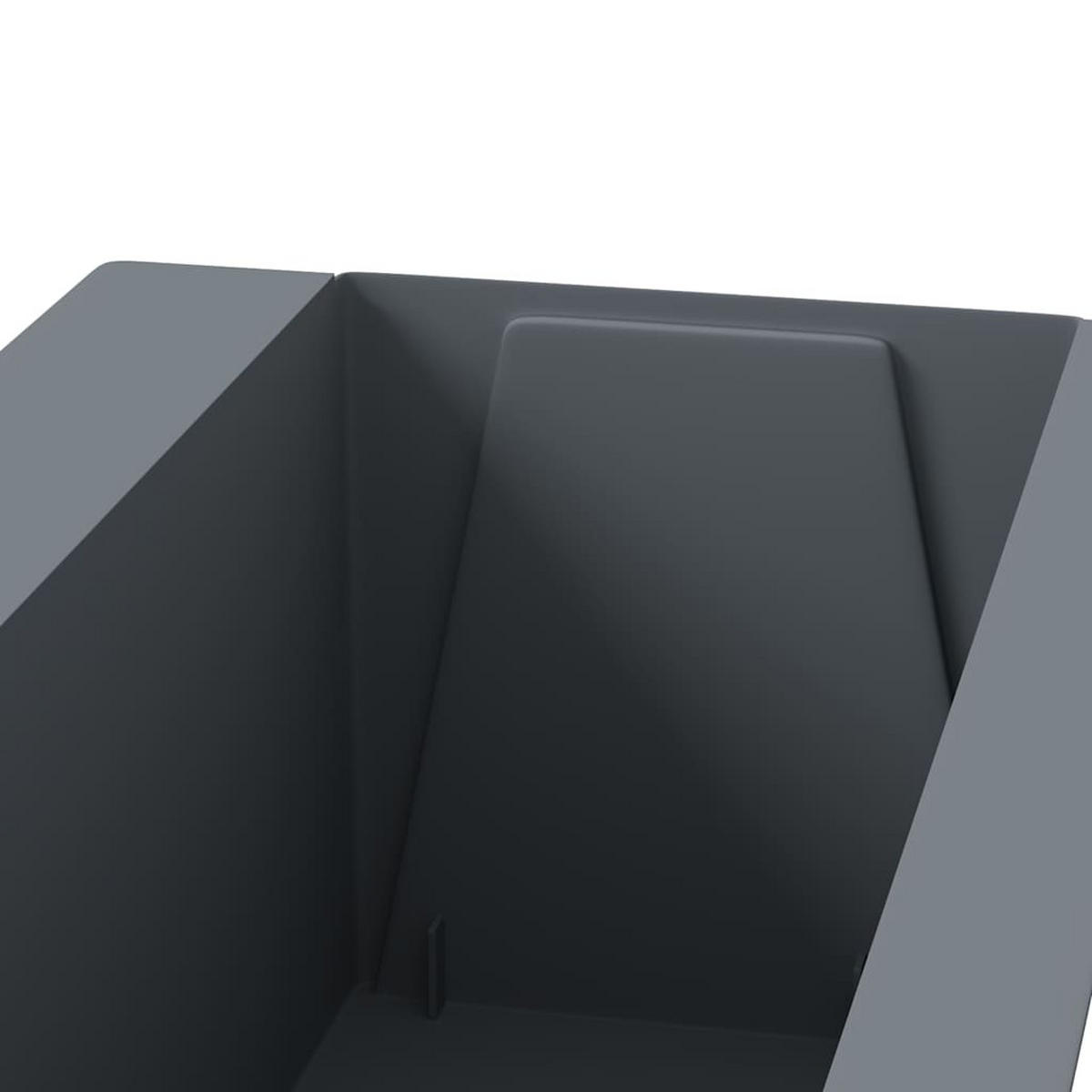 HOCHBEET für Europaletten 36/13,5/9,5 cm, aus PP, Grau, 12 er-Set - Grau, Kunststoff (36/9.5/13.5cm) - vidaXL