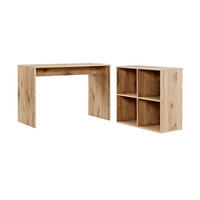 SCHREIBTISCH Der Produktive - Eichefarben, Holzwerkstoff (54/112/77cm) - Mokebo