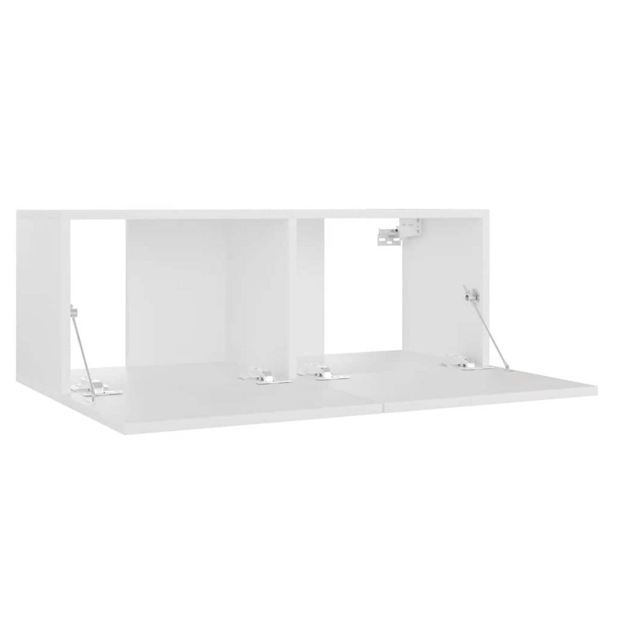 TV-SCHRANK Weiss 80/30/30 Cm Holzwerkstoff - Weiß, Holzwerkstoff (30/80/30cm) - vidaXL