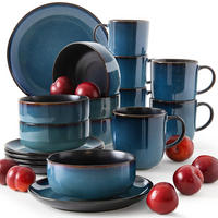 FRÜHSTÜCKSSERVICE 6 Personen BALI 18-tlg - Blau, Keramik (21/2/21cm) - Ritzenhoff Breker