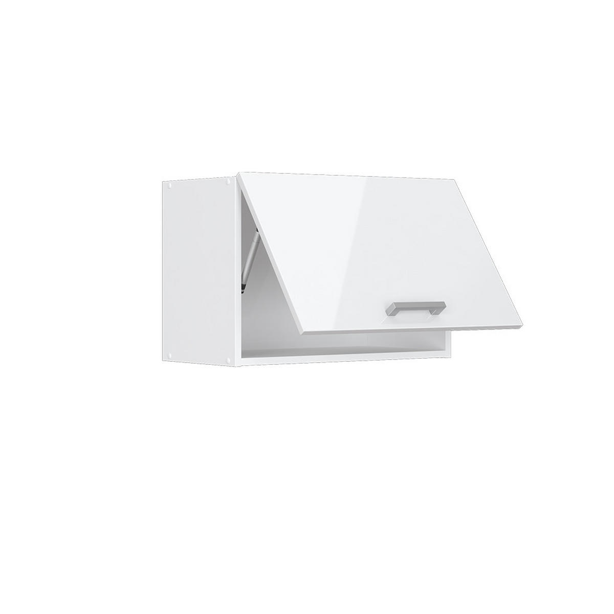 HÄNGESCHRANK R-Line Weiß Hochglanz 60 cm Flach - Weiß Hochglanz/Weiß, Holzwerkstoff (60/40/31cm) - Vicco