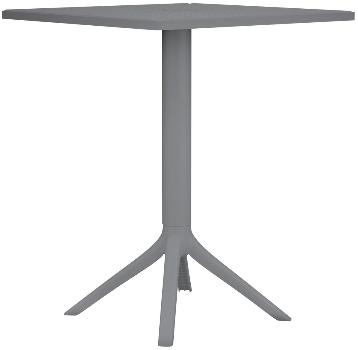 GARTENTISCH eckig 60/60/76 cm Kunststoff Dunkelgrau - Dunkelgrau, Kunststoff (60/60/76cm) - CLP