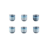 BECHER Genesis 150ml - 6er-Set - Meer - Blau, Keramik (0.15L) - Björn