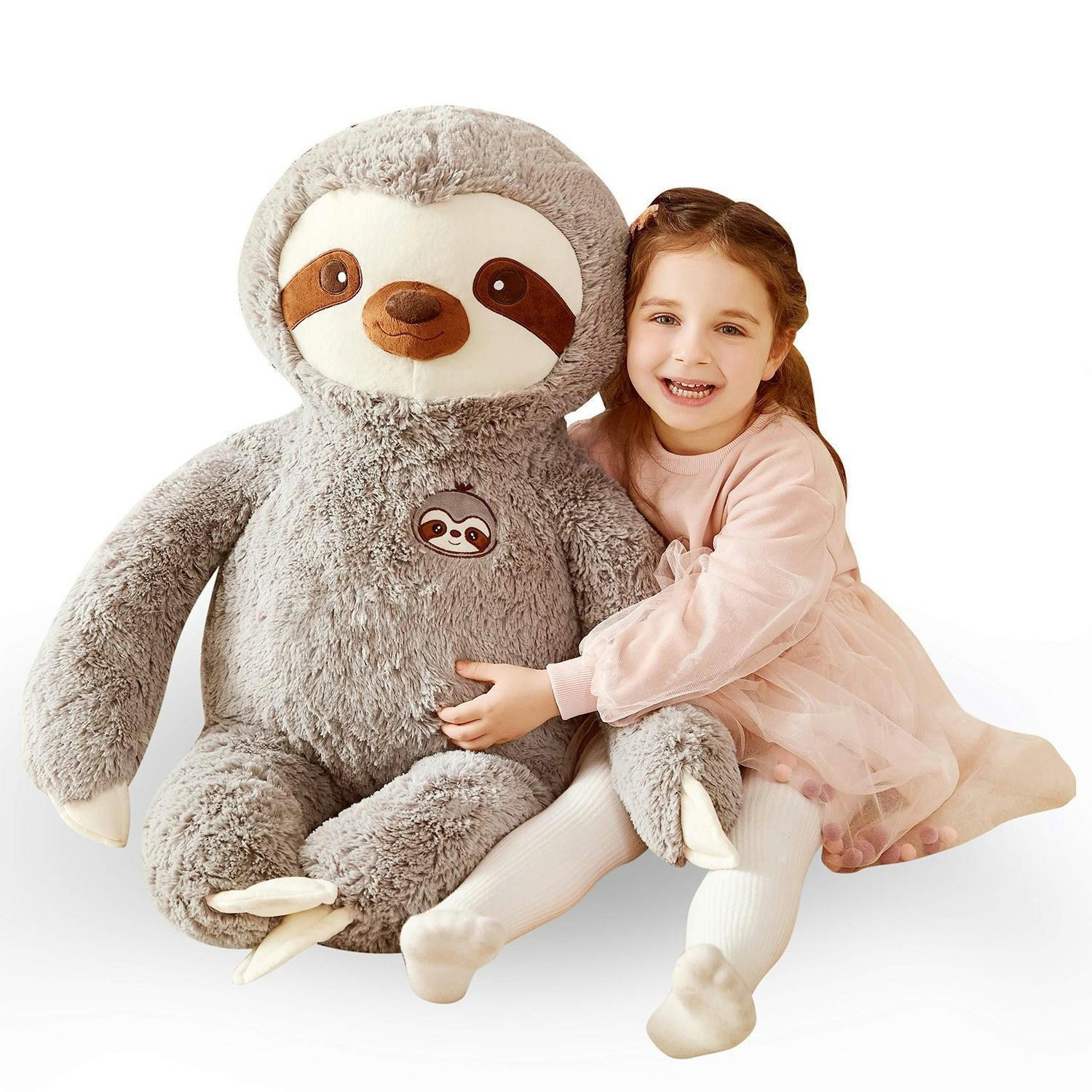 STOFFTIER Faultier 78 cm - Grau, Textil (40/78cm)