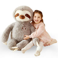STOFFTIER Faultier 78 cm - Grau, Textil (40/78cm)