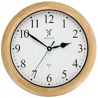 WANDUHR Holz Designer SONNEBERG (FUNK) Loft Wand Uhr, beige - Beige, Glas/Holz (35/35/5.5cm) - Holzwerk