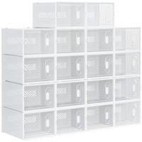 SCHUHREGAL Transparent 1Stück - Transparent, Kunststoff (36/21/28cm) - GiPP