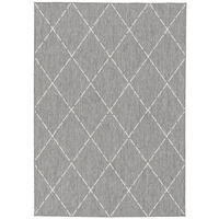 IN- UND OUTDOOR TEPPICH BEIDSEITIG NEWPORT RAUTEN - Grau, Textil (80/150cm) - Pergamon