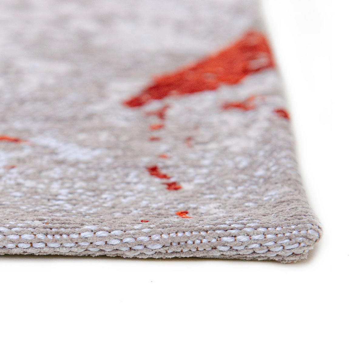 TEPPICH Orange Cut Cities 100/140 cm - Rot, Textil (100/140cm) - Louis De Poortere
