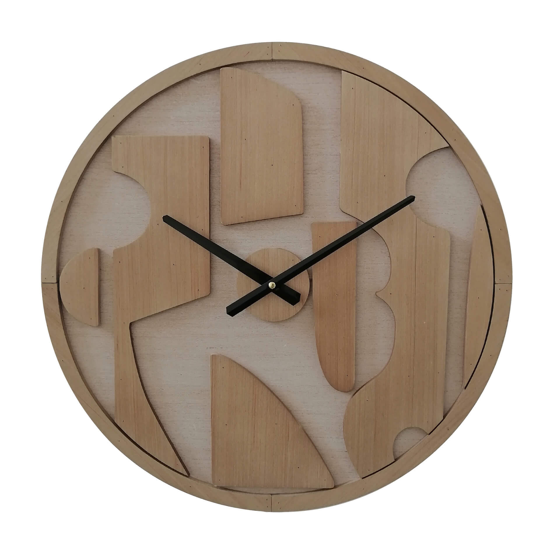 Mobili Rebecca Wanduhr Braun 50x50x5 cm