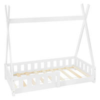 KINDERBETT Tipi 70x140 cm Weiß - Weiß, Holz (70/140cm) - ML-DESIGN