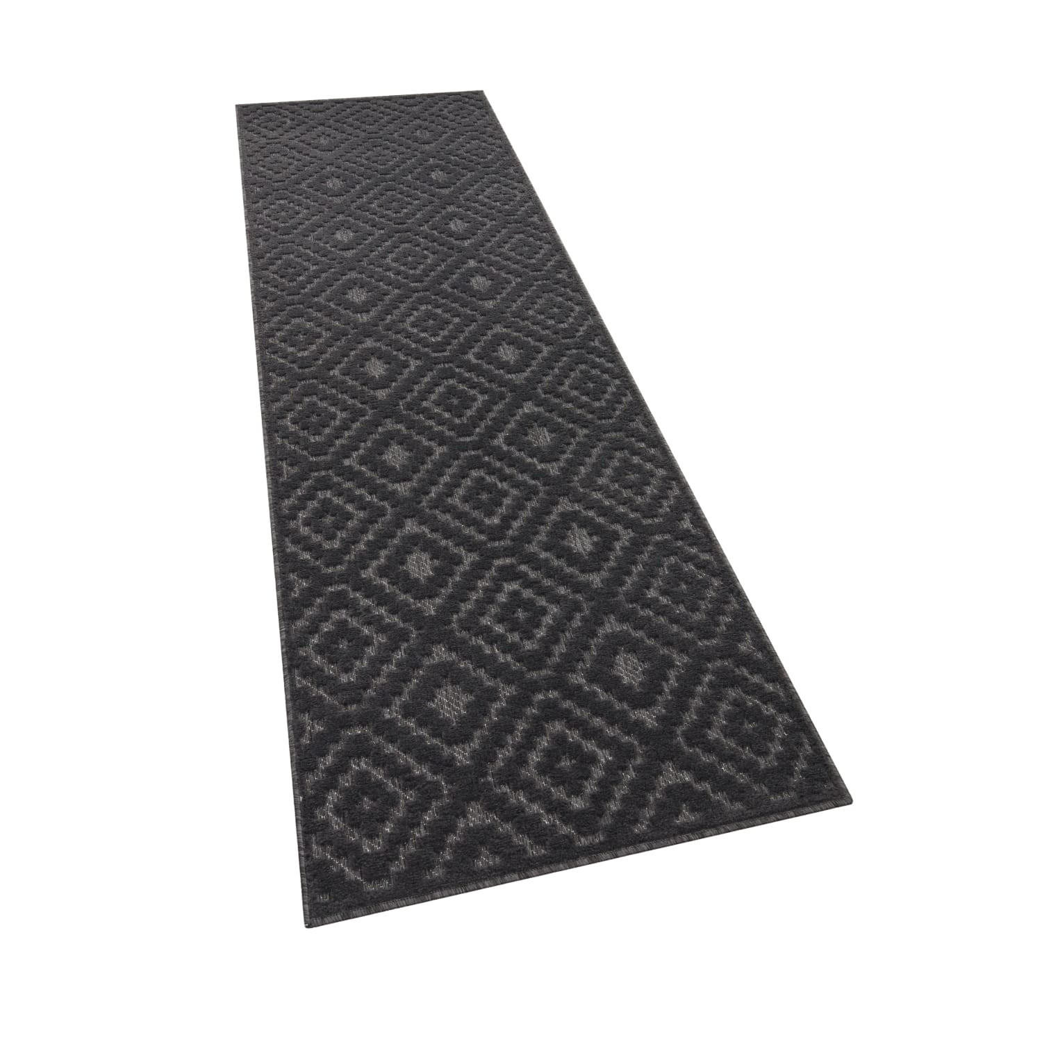 Paco Home Outdoorteppich Anthrazit 80x250 cm