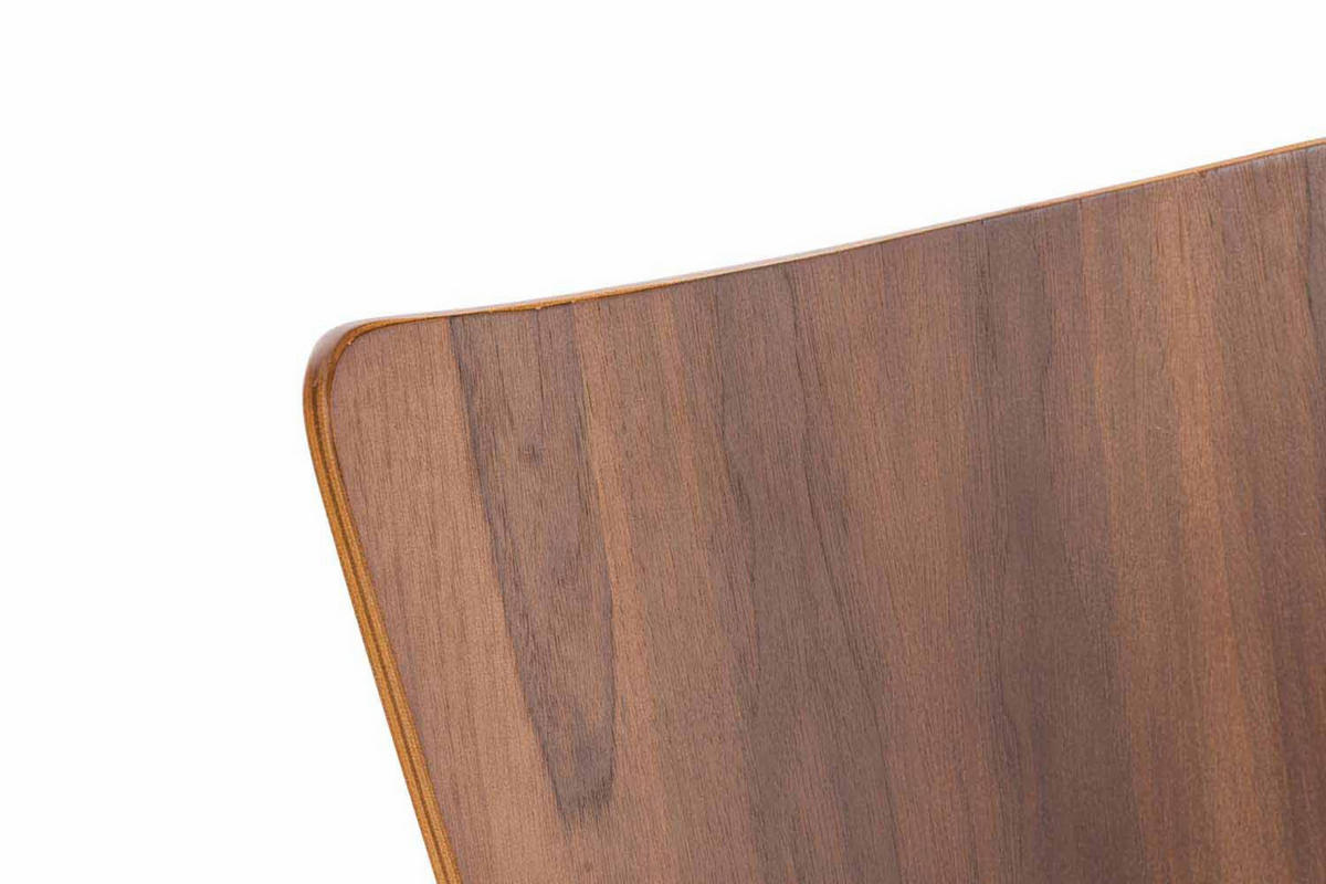 BESUCHERSTUHL Almere - 2er Set walnuss - Braun, Holz (43/84/50cm) - TPFLiving