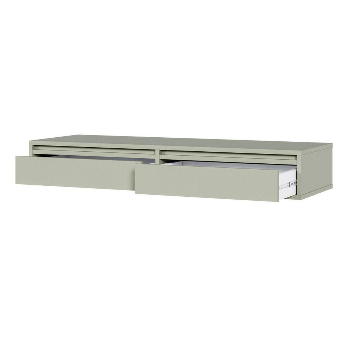 SCHMINKTISCH Evo Salbeigrün 110 cm - Salbeigrün, Holzwerkstoff (110/17/38.5cm) - Selsey
