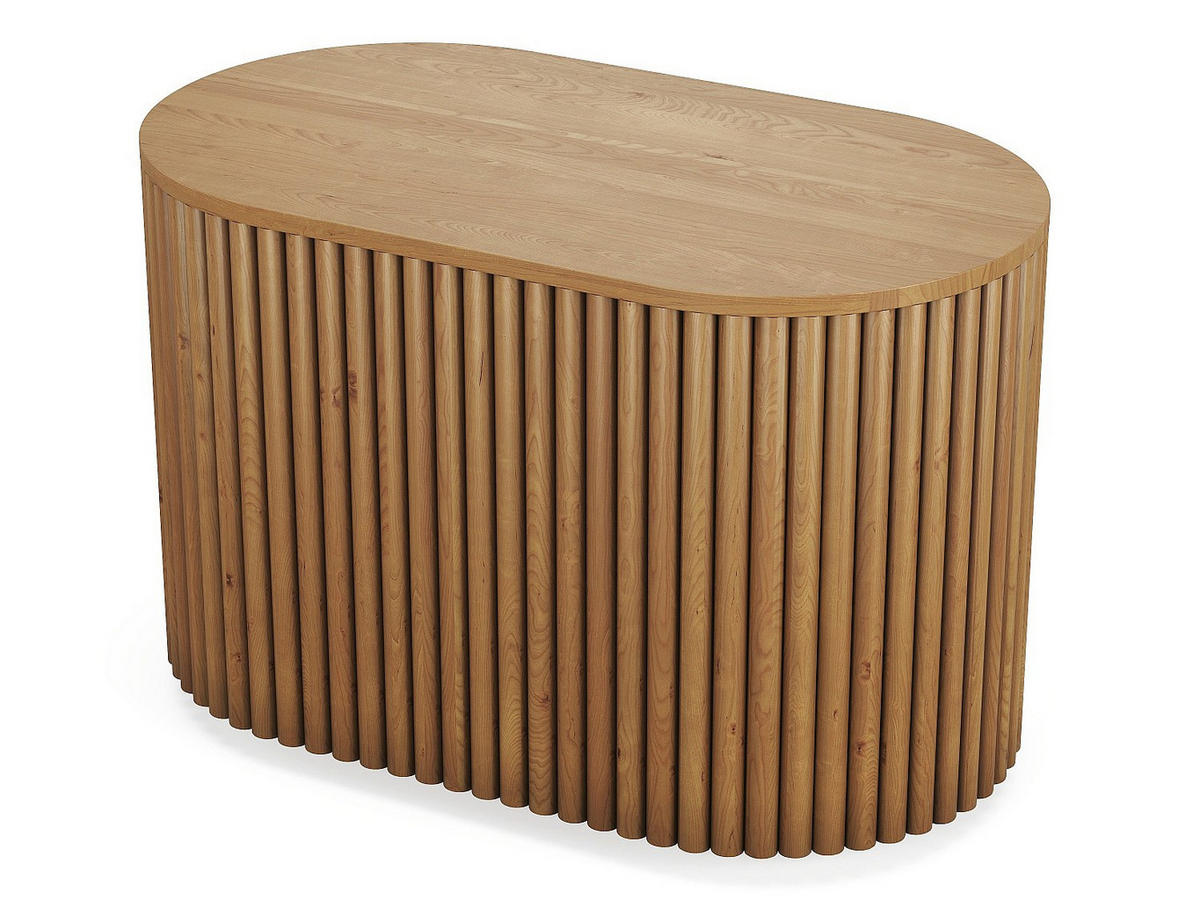 WASCHBECKENUNTERSCHRANK - 90 cm x 50 cm - Holz, Platte - Naturfarben Hell - TOWARI - Naturfarben, Holz (90/56/50cm) - Vente-Unique